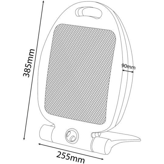 Entac Θερμάστρα Χαλαζία 400/800W N