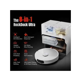 Roborock S8 S8MVU02-00 MaxV Ultra Robot Vacuum Cleaner White