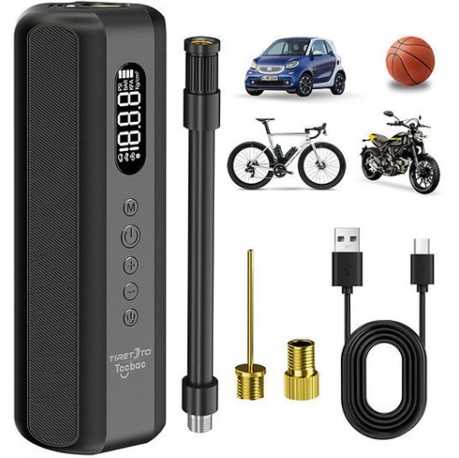 TCCBAC TC-AP-B03 - Car Pump 5200mAh 150PSI Air flow 16 L/MIN