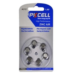 Pkcell Μπαταρίες Ακουστικών Βαρηκοΐας 312 1.4V 6τμχ