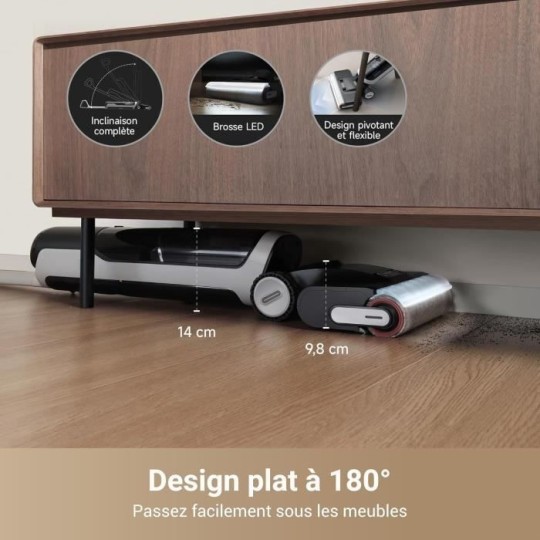 Dreame H14 PRO Επαναφορτιζόμενη Σκούπα Stick Μαύρη