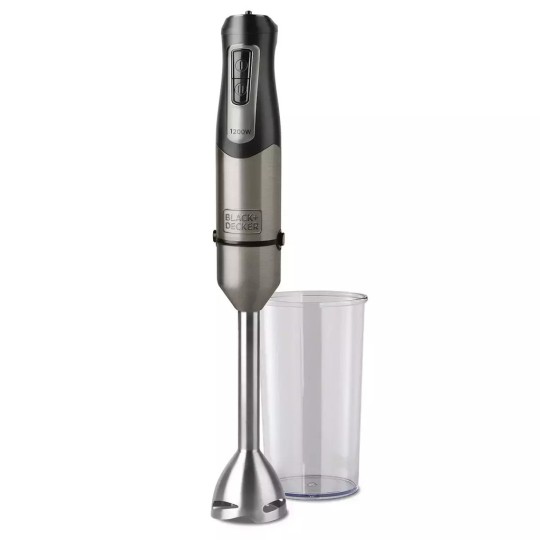Black & Decker Hand Blenders With Inox Rod 1200W BXHB1200E Black