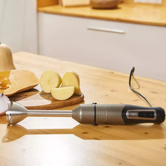 Black & Decker Hand Blenders With Inox Rod 1200W BXHB1200E Black