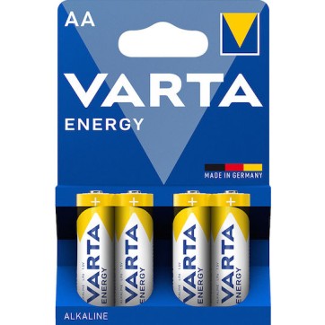 VARTA Αλκαλικές Μπαταρίες Energy AA/LR6 1.5V, 4τμχ VARTA Αλκαλικές Μπαταρίες Energy AA/LR6 1.5V, 4τμχ