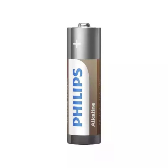 Philips 4 Pack Alkaline Batteries AA Long Lasting Power 1.5V