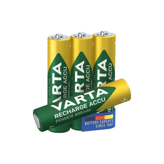 Varta Rechargeable Accu Rechargeable Battery AAA Ni-MH 800mAh 1.2V 4pcs