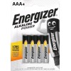 Energizer Power Αλκαλικές Μπαταρίες AAA 1.5V 4τμχ