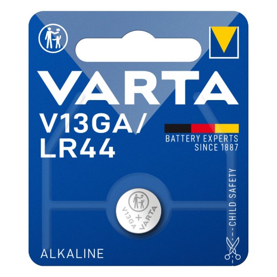 Varta V13GA Alkaline Watch Battery LR44 1.5V 1pcs