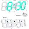EDUP EH-LED1319 3D LED Wall Clock 9.5? Remote Control Digital Nightlight