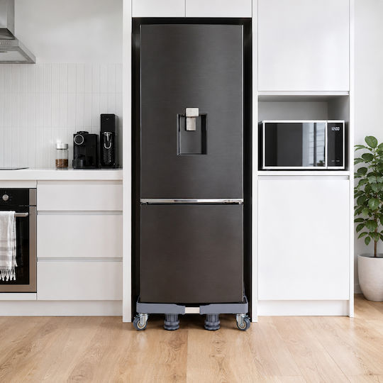 HOME USE HUH-0271 Βάση Λευκών Συσκευών με ρόδες, Ρυθμιζόμενη 42-68cm έως 400kg Γκρι