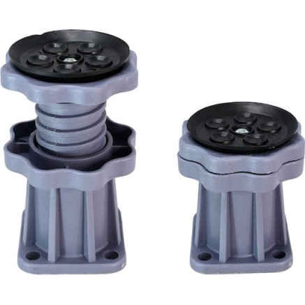 HOME USE HUH-0271 Βάση Λευκών Συσκευών με ρόδες, Ρυθμιζόμενη 42-68cm έως 400kg Γκρι