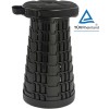 HOME USE HUH-0235 Πτυσσόμενο Καρεκλάκι με Μαξιλάρι, Αντοχή έως 250kg, 25.5x45cm, Μαύρο
