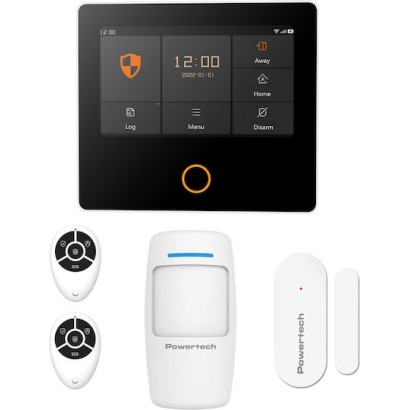POWERTECH PT-1125 Ασύρματο Σύστημα Συναγερμού , αφής, Wi-Fi, 2G, TUYA