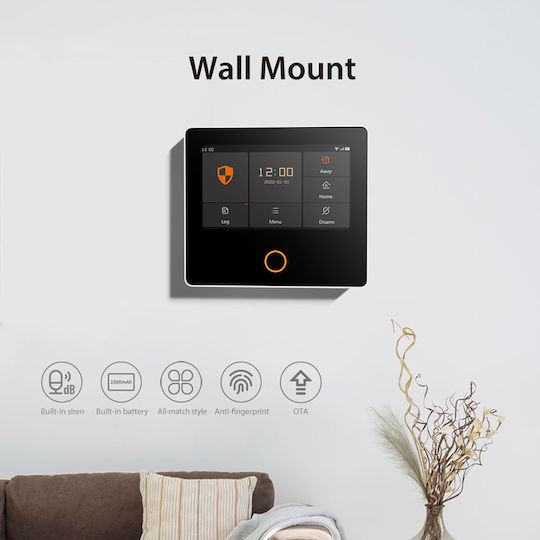 POWERTECH PT-1125 Ασύρματο Σύστημα Συναγερμού , αφής, Wi-Fi, 2G, TUYA