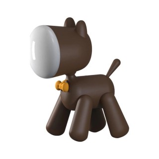 Allocacoc PuppyLamp Janpim Επιτραπέζιο Φωτιστικό Κουτάβι με Διακόπτη - Brown (DH0272BN/PUPYLP)