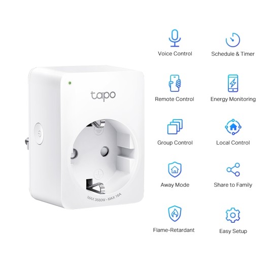 TP-Link Tapo P110 Mini Smart Wi-Fi Socket v1 (4-Pack)