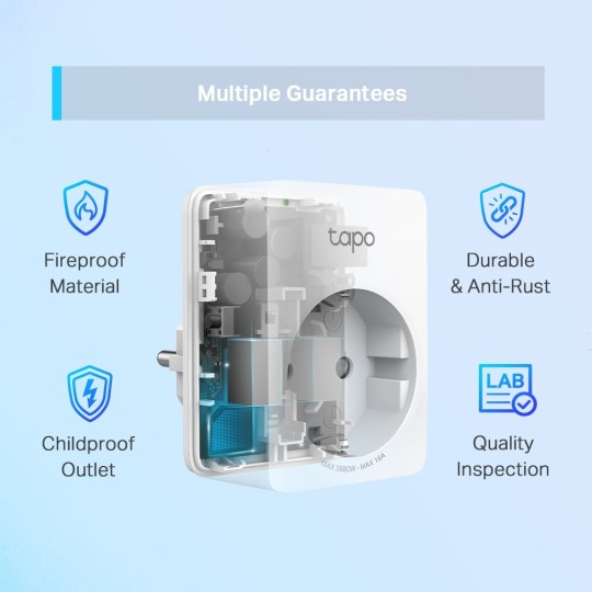 TP-Link Tapo P110 Mini Smart Wi-Fi Socket v1 (4-Pack)