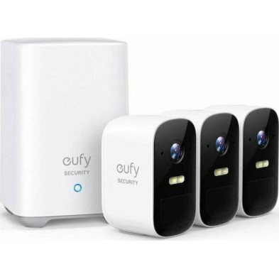 Eufy eufyCam 2C Kit Ολοκληρωμένο Σύστημα CCTV Wi-Fi με Control Hub και 3 Ασύρματες Κάμερες 1080p Eufy eufyCam 2C Kit Ολοκληρωμένο Σύστημα CCTV Wi-Fi με Control Hub και 3 Ασύρματες Κάμερες 1080p