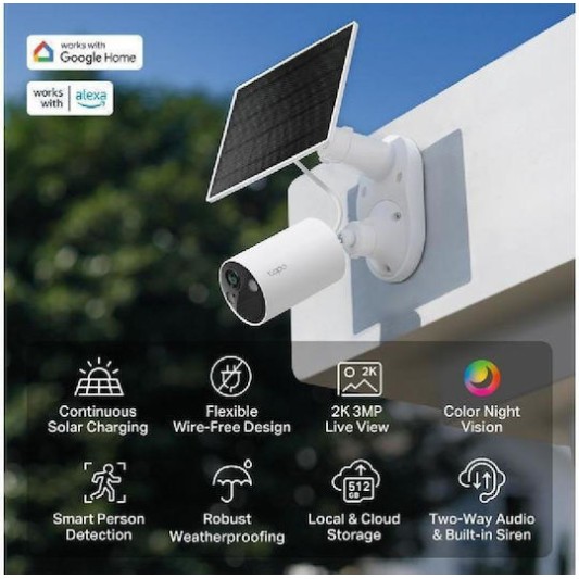 Tp-Link Tapo v2 C410 Kit Smart Wire-Free Security Camera and Solar Panel 