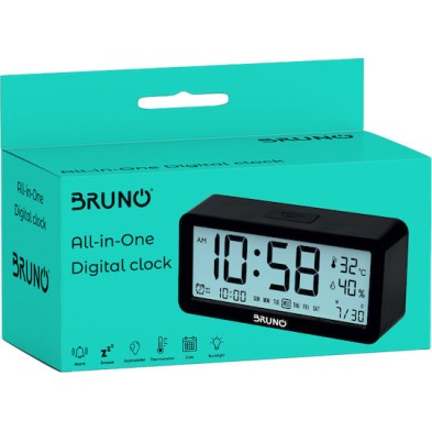 BRUNO BRN-0128 Ξυπνητήρι Μαύρο