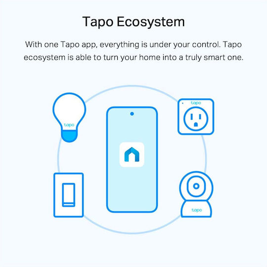 TP-LINK Tapo L510E Smart LED Bulbs 8.7W for Socket E27 Warm White 806lm Dimmable v1 2pcs