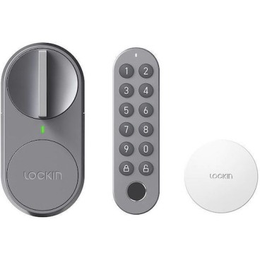 Lockin Smart Lock G30 με Τηλεχειριστήριο Γκρι (043912)
