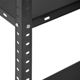 HOME USE HUH-0200 Μεταλλική Ραφιέρα με 4 Ράφια, 75x30x150cm, Μαύρη HOME USE HUH-0200 Μεταλλική Ραφιέρα με 4 Ράφια, 75x30x150cm, Μαύρη