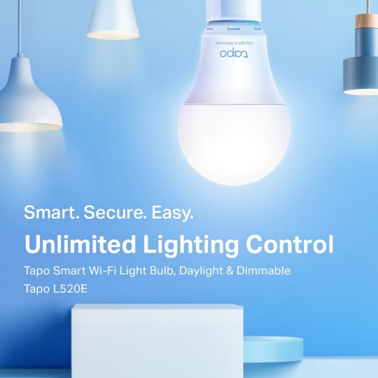 TP-LINK Smart Bulb Tapo L520E v1 LED 8W for Socket E27 Natural White 806lm Dimmable