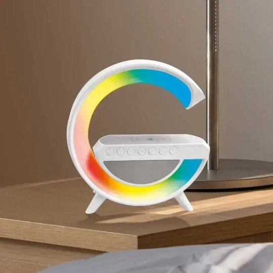 The Source Light Up Wireless Alarm Clock Speaker
