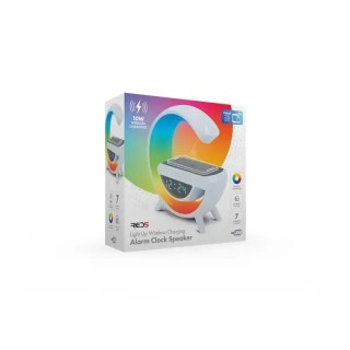 The Source Light Up Wireless Alarm Clock Speaker