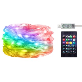 Powertech HLL-0132 Smart LED Strip USB 5V RGB Light 15m with Power Supply & Remote Control