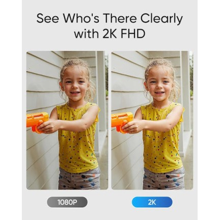 Eufy C31 Ασύρματο Κουδούνι Πόρτας T8223311 Μαύρο