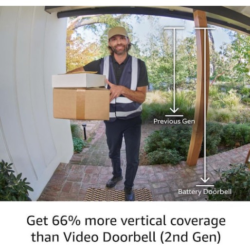 Ring Battery Video Doorbell Satin Nickel