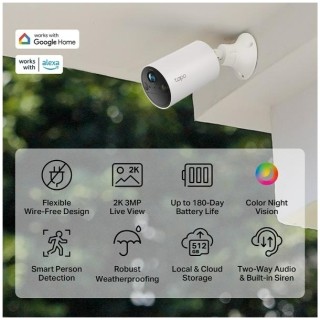 TP-LINK Tapo C410 v1 IP Surveillance Camera Waterproof Battery Powered