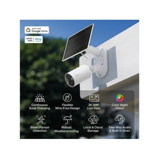 Tp-Link Tapo v2.0 C410 Kit Smart Wire-Free Security Camera and Solar Panel