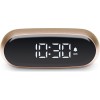 Lexon  LR154D Επιτραπέζιο Ψηφιακό Ρολόι LCD Πλαστικό με Ξυπνητήρι Χρυσό
