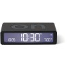 Lexon Flip Classic Επιτραπέζιο Ψηφιακό Ρολόι LCD Πλαστικό με Ξυπνητήρι Μαύρο