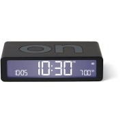 Lexon Flip Classic Επιτραπέζιο Ψηφιακό Ρολόι LCD Πλαστικό με Ξυπνητήρι Μαύρο