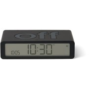 Lexon Flip Classic Επιτραπέζιο Ψηφιακό Ρολόι LCD Πλαστικό με Ξυπνητήρι Μαύρο