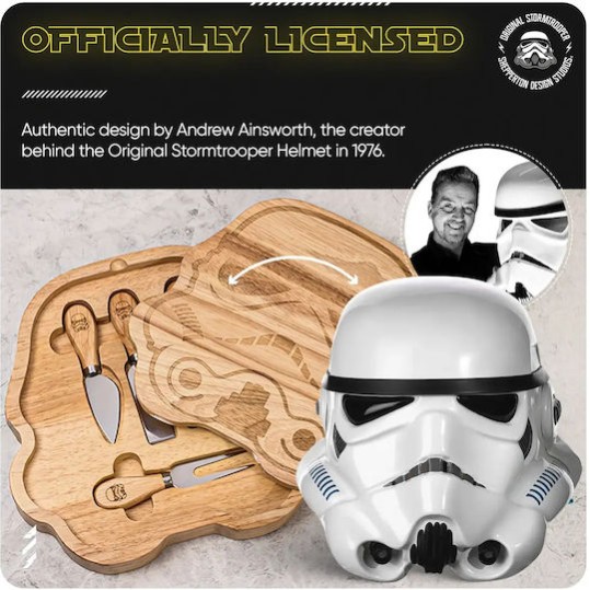 ThumbsUp! - Original Stormtrooper  Εντυπωσιακό ξύλινο πλατό τυριών σε σχήμα κράνους