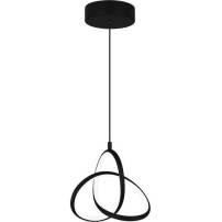 POWERTECH HLL-0123 LED Φωτιστικό Οροφής , 15W, 4000K, Φ22cm x 1m, Μαύρο
