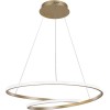POWERTECH HLL-0155 LED Φωτιστικό Οροφής , 25W, 4000K, Φ40cm, 1m, Χρυσό