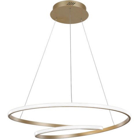 POWERTECH HLL-0155 LED Φωτιστικό Οροφής , 25W, 4000K, Φ40cm, 1m, Χρυσό