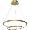 POWERTECH HLL-0155 LED Φωτιστικό Οροφής , 25W, 4000K, Φ40cm, 1m, Χρυσό