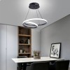 POWERTECH HLL-0154 LED Φωτιστικό Οροφής , 25W, 4000K, Φ40cm, 1m, Μαύρο