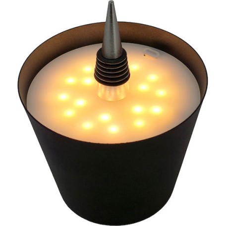 POWERTECH HLL-0197 LED Φωτιστικό για Μπουκάλι , Ρυθμιζόμενο, Επαναφορτιζόμενο, Μαύρο