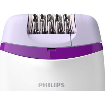Philips BRE225/00 Satinelle Essential Compact Electric Epilator White/Purple Philips BRE225/00 Satinelle Essential Compact Electric Epilator White/Purple