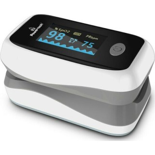 POWERTECH παλμικό οξύμετρο δακτύλου PT-922, OLED οθόνη, λευκό