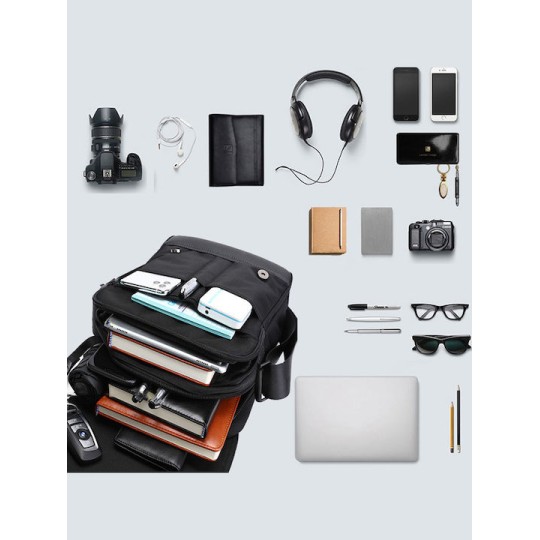 ARCTIC HUNTER K00092 Τσάντα Ώμου 6L, Μαύρη ARCTIC HUNTER K00092 Τσάντα Ώμου 6L, Μαύρη