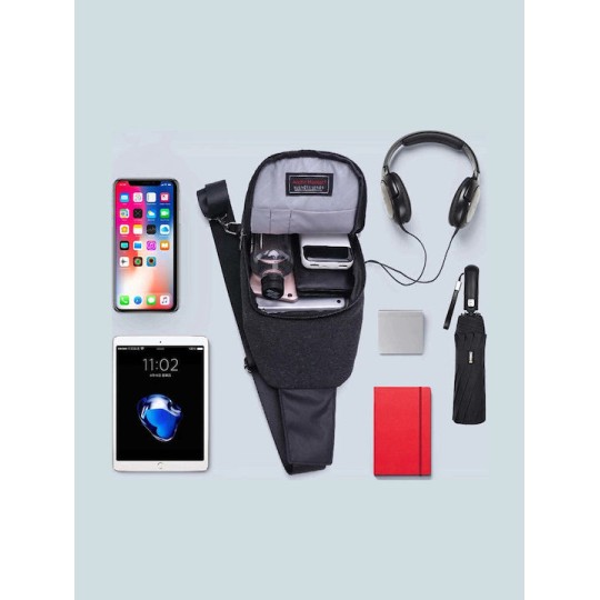 ARCTIC HUNTER XB0058 Τσάντα Crossbody, 5L, Μαύρη ARCTIC HUNTER XB0058 Τσάντα Crossbody, 5L, Μαύρη